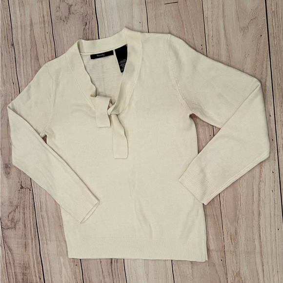RAISEY women cream Long Sleeve Sweater/size S - Picture 5 of 8